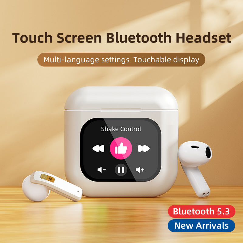 Noise-Canceling Touch Screen Wireless Earbuds with Long Battery Life